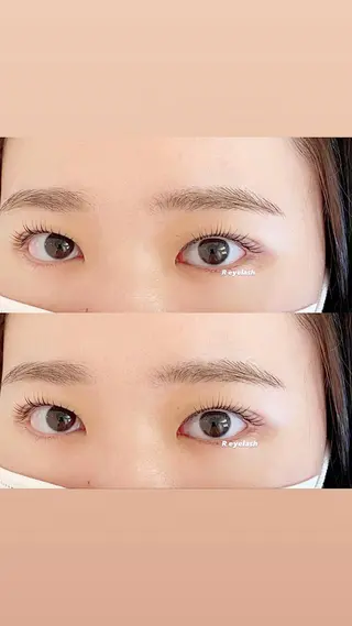 セミロング カラー パーマ ヘアアレンジ メンズ キッズ ネイル マツエク・マツパ アイブロウ 𝑹 eyelashのマツエク・マツパデザイン