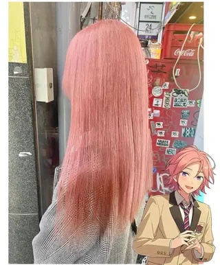 セミロング カラー GARU-ガル-所属・TSUNO🦖 派手髪/オタク美容師のヘアスタイル