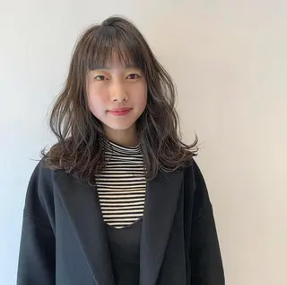 ロング カラー 似合わせカットカラー ♡佐藤捺美のヘアスタイル