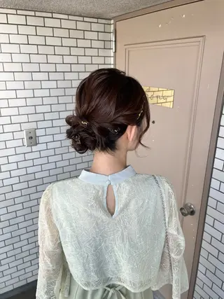 ヘアアレンジ 参列 ✽ 推し活ヘア 💕ゆり🐈🐾のヘアスタイル