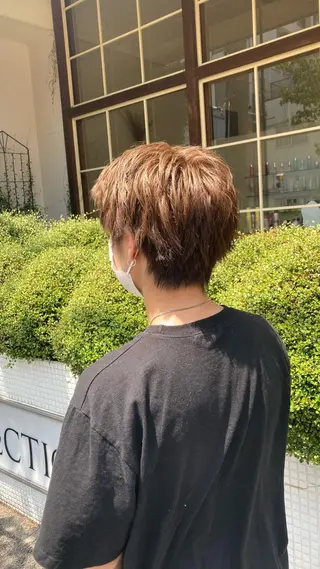 ショート カラー メンズ アフェクション大曽根所属・横田 冴のヘアスタイル