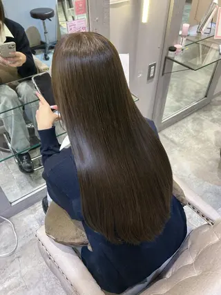 ロング カラー 上品うるツヤ韓国ヘア 🤍Hanaのヘアスタイル