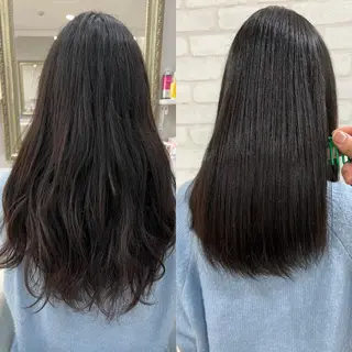 ロング 髪質改善 上品艶感カラーのヘアスタイル