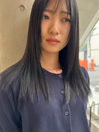 セミロング ｔa k k e ｙｕのヘアスタイル
