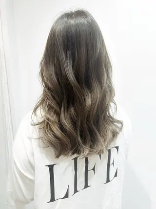 ミディアム 銀座透け感大人カラー 🌴フルカワのヘアスタイル