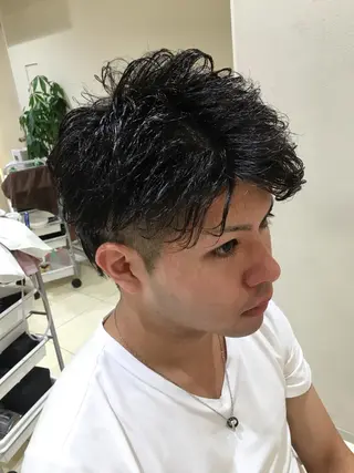 メンズ かねやす ゆなのヘアスタイル