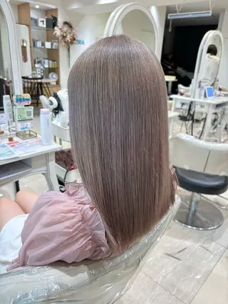 セミロング カラー ぷっつりボブ🫧 タケウチアミのヘアスタイル