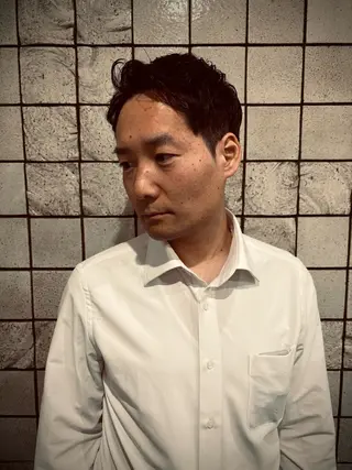 ショート パーマ メンズ ヒロ銀座 miu 7/1から新宿店のヘアスタイル
