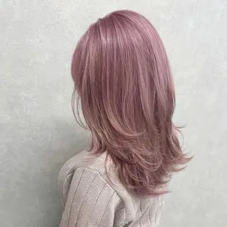 セミロング 江坂エリア最安値◎ ブリーチ*土田のヘアスタイル