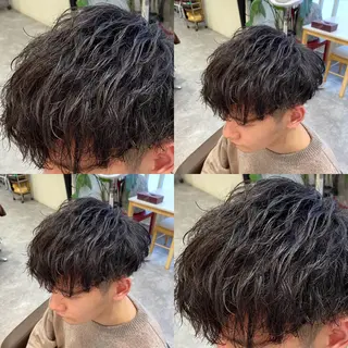 パーマ メンズ メンズ特化LIBER 石川玲央のヘアスタイル