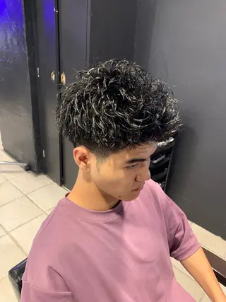 メンズ メンズパーマ/難波/ 心斎橋　室園亮佑のヘアスタイル