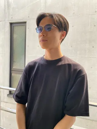 ショート メンズ yumeka🩶ボブ 暖色/透け感カラーのヘアスタイル