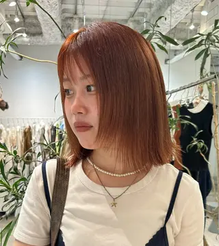ミディアム カラー 森田 温のヘアスタイル