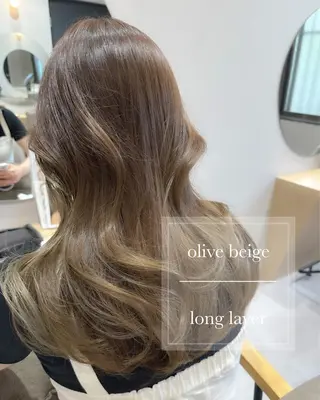 ロング カラー ヘアアレンジ topstylist 芳賀みなみのヘアスタイル