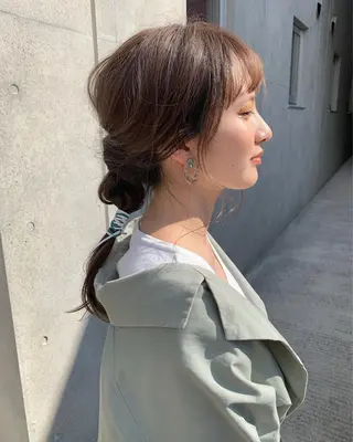 セミロング カラー ヘアアレンジ camillahair所属・ITO YUKIのヘアスタイル