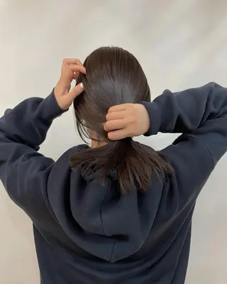 ミディアム 田中 碧のヘアスタイル