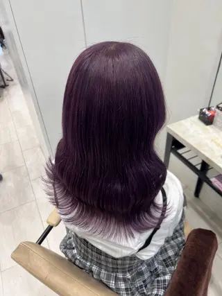 セミロング カラー Beleza scelto所属・原宿/ハイトーン/ みずは🎀のヘアスタイル