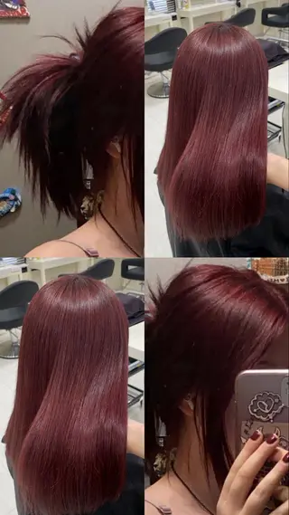 セミロング カラー 🤍韓国大人っぽ ベージュMAI🤍のヘアスタイル