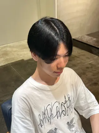 カラー メンズ 本木下朋花/髪質 改善×ダブルカラーのヘアスタイル