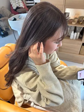 ロング カラー mile所属・mile 〔東二見〕のヘアスタイル