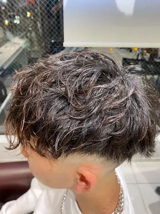 パーマ メンズ 佐々木 拓海のヘアスタイル