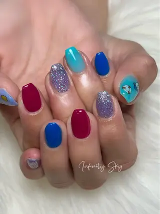 ネイル infinity skyのネイルデザイン