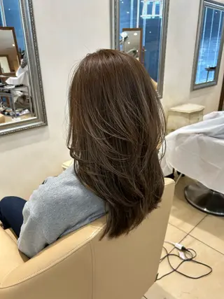 ロング カラー レイヤーカット 🪡ｷﾀﾊﾗ　ｶﾅのヘアスタイル