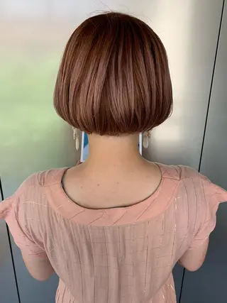 ショート カラー パーマ la fith所属・rico_by ヘアとアイブロウのヘアスタイル