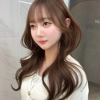 ロング カラー ヘアアレンジ kana 栄美容師/韓国ヘアのヘアスタイル