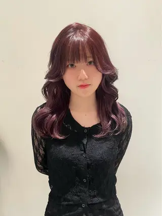 ロング RIN⌇ レイヤー⌇ 艶カラー🌙のヘアスタイル