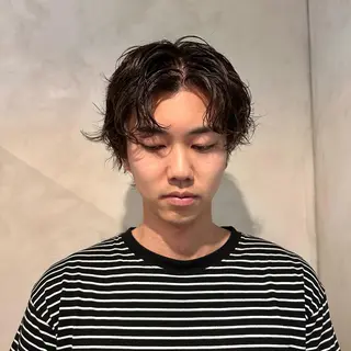 パーマ メンズ Aust hair Stella新宿所属・Yuki☺︎パーマ レイヤーカットウルフのヘアスタイル