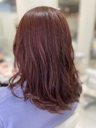 ミディアム カラー 菊地 美憂のヘアスタイル