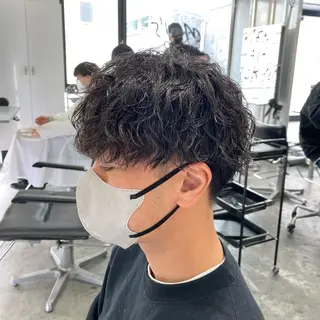 ショート パーマ メンズ メンズ特化美容師/ 藤戸 椋のヘアスタイル