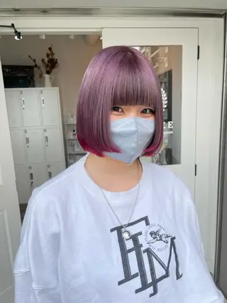 ミディアム 酸性縮毛矯正 梅田茶屋町 Juriのヘアスタイル