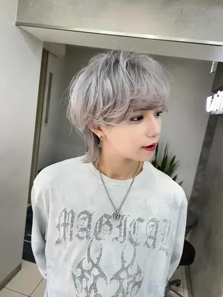 カラー メンズ ハイトーンカラー/ さらさのヘアスタイル