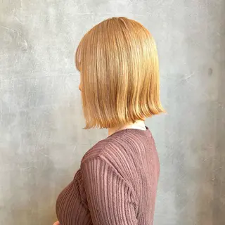 ミディアム カラー écouter所属・ショート/ウルフ ハイトーン/カイセイのヘアスタイル