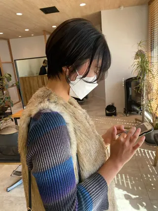 ショート カラー パーマ指名No1 /namiのヘアスタイル