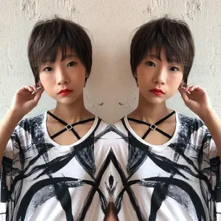 ショート あらき ちさとのヘアスタイル