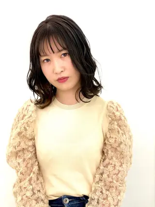 ミディアム 長谷川 智也/ディレクターのヘアスタイル