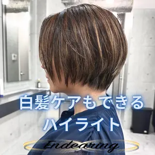 カラー Endearing 銀座/レイヤーカットのヘアスタイル