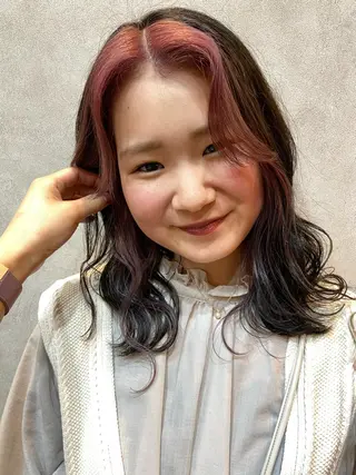 セミロング nico🏁 rihoのヘアスタイル