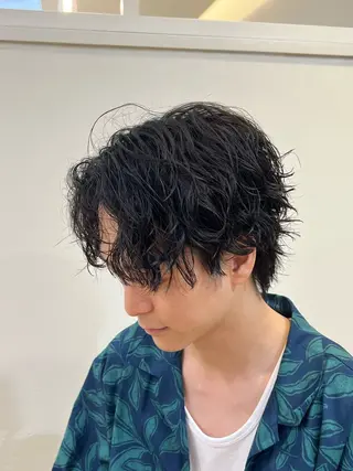 ショート パーマ メンズ メンズパーマ 岩成健志郎のヘアスタイル