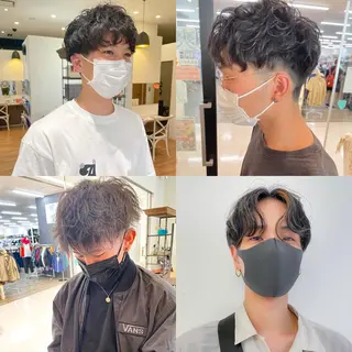 ショート パーマ 髪質改善/ブリーチ 田代 龍我のヘアスタイル