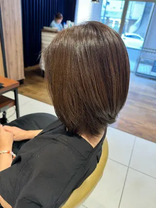 カラー 艶カラー 梨菜💜のヘアスタイル