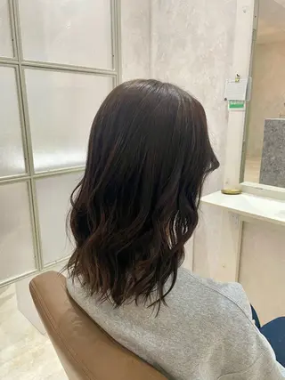 セミロング カラー 透明感🫧ナチュラル 🍀りんたろうのヘアスタイル