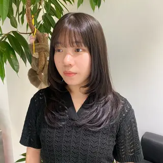 セミロング ちさと/メンズカット /縮毛矯正🌼のヘアスタイル