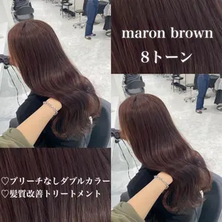 カラー 🎀艶髪ブラウンof ficialhimiのヘアスタイル