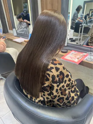 ロング カラー 赤み消しカラー🌱 YUZUKI🫧のヘアスタイル