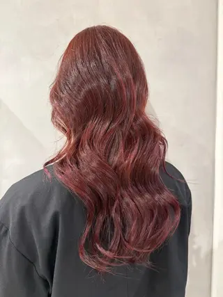 ロング カラー 渋谷レイヤーカット/ 暖色艶カラー🩵高橋のヘアスタイル