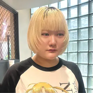 ショート カラー ボブレイヤー/ ブリーチ/miyuuのヘアスタイル